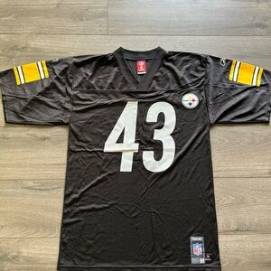 VTG Reebok Pittsburgh Steelers Troy Polamalu Fan Jersey NFL Players 43 Mens M